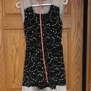 Dress with pink belt